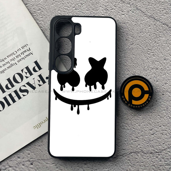 Vivo V40 Lite (IDN) - Marshmello Face - Premium Metal Printed soft Bumper Shock Proof Case