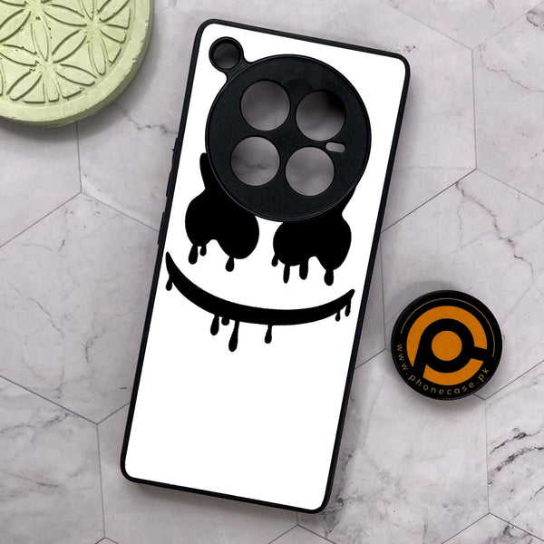 Infinix Zero 40 5G - Marshmello Face - Premium Metal Printed soft Bumper shock Proof Case