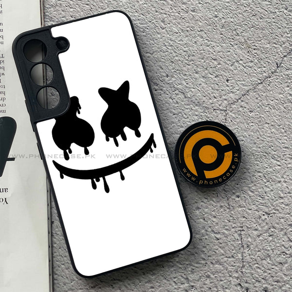 Samsung Galaxy S22 - Marshmello Face - Premium Metal Printed soft Bumper shock Proof Case