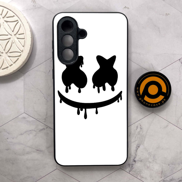 Samsung Galaxy A26 5G - Marshmello Face - Premium Metal Printed soft Bumper shock Proof Case