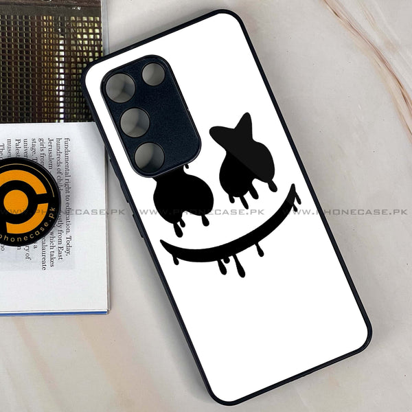 Vivo Y200e - Marshmello Face -  Premium Printed Metal soft Bumper shock Proof Case
