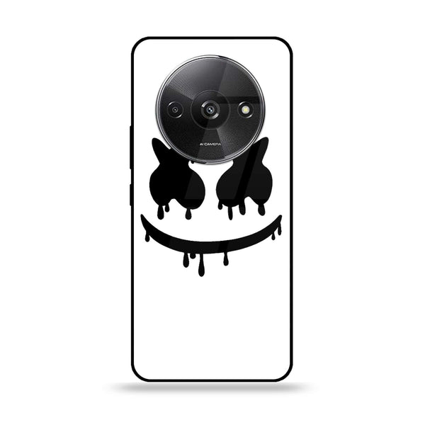 Xiaomi Redmi A3 - Marshmello Face -  Premium Printed Metal soft Bumper shock Proof Case CS-28186