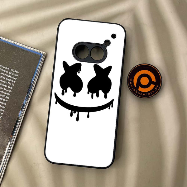 Nothing Phone (2a) - Marshmello Face - Premium Metal Printed soft Bumper Shock Proof Case
