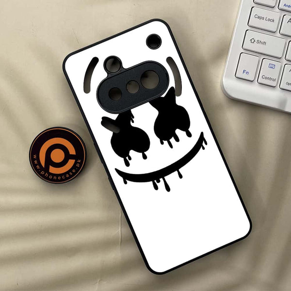 Nothing Phone 3a - Marshmello Face - Premium Metal Printed soft Bumper shock Proof Case