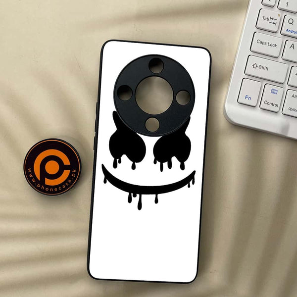 Honor x9b 5G - Marshmello Face - Premium Metal Printed soft Bumper shock Proof Case