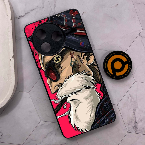 Xiaomi Poco F7 Pro 5G - Master Roshi - Premium Metal Printed soft Bumper shock Proof Case