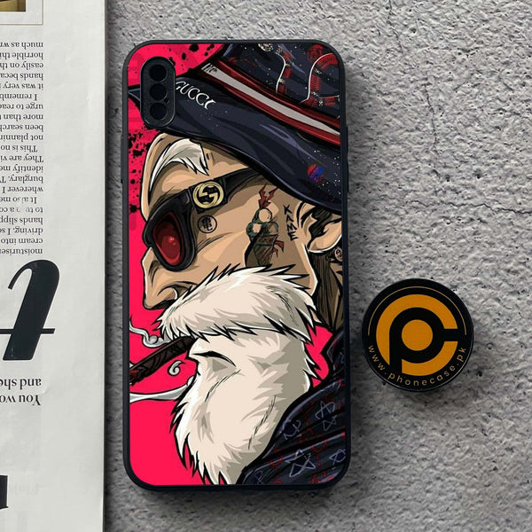iPhone XS Max - Master Roshi - Premium Metal Printed soft Bumper shock Proof Case