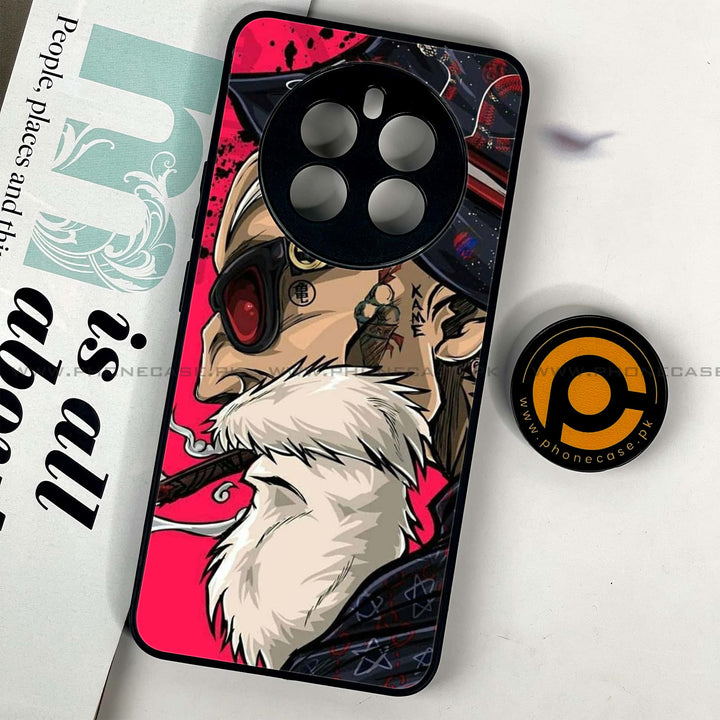 Realme 12 Plus 5G - Master Roshi - Premium Printed Glass soft Bumper Shock Proof Case
