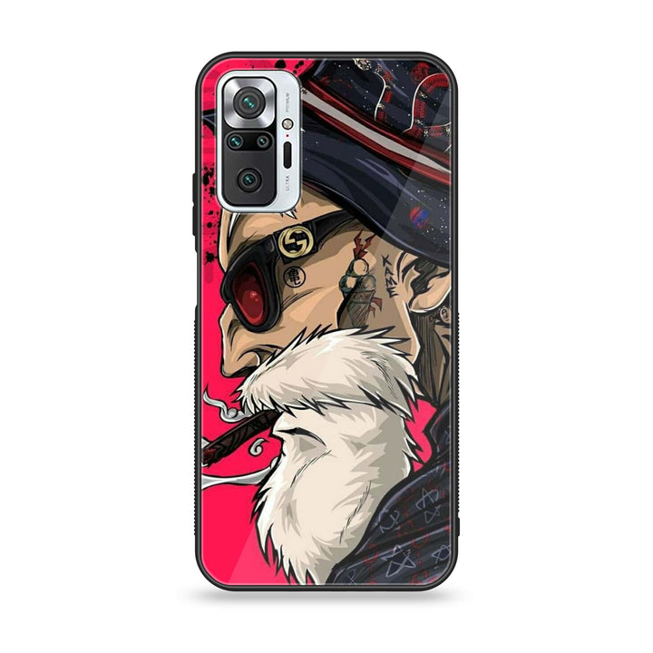 Xiaomi Redmi Note 10 Pro Max - Master Roshi -  Premium Printed Metal soft Bumper shock Proof Case