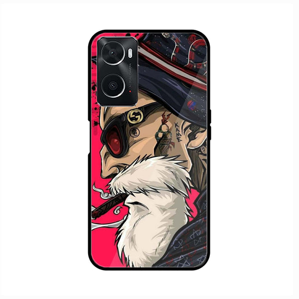 oppo A96 - Master Roshi - Premium Printed Glass soft Bumper Shock Proof Case