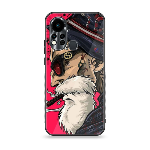 Infinix Hot 11S NFC  Master Roshi  Premium Metal Printed soft Bumper Shock Proof Case