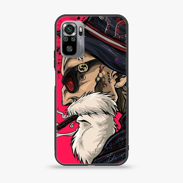 Xiaomi Redmi Note 10S - Master Roshi - Premium Printed Glass soft Bumper shock Proof Case