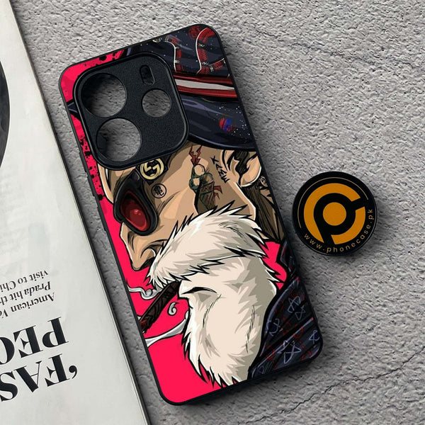Xiaomi Redmi Note 14 - Master Roshi - Premium Printed Glass soft Bumper Shock Proof Case