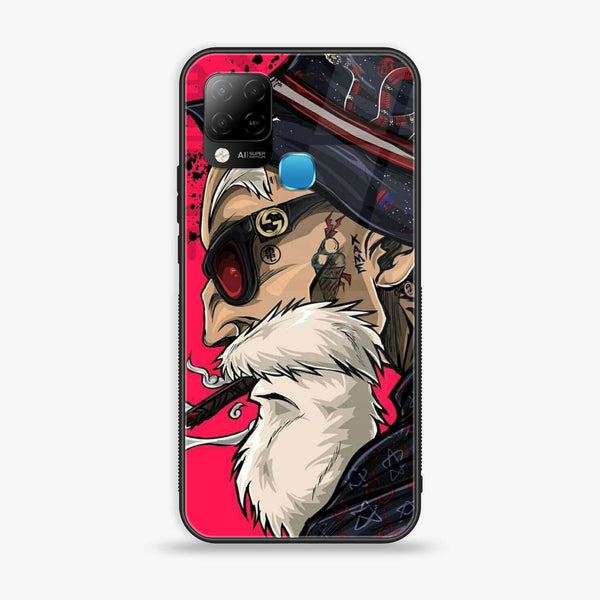 Infinix Hot 10s  Master Roshi  Premium Metal Printed soft Bumper Shock Proof Case