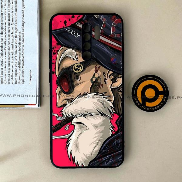 Xiaomi Redmi 9 - Master Roshi - Premium Printed Glass soft Bumper Shock Proof Case