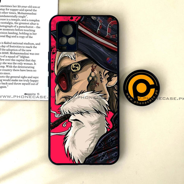 Vivo V20 - Master Roshi - Premium Printed Glass soft Bumper Shock Proof Case