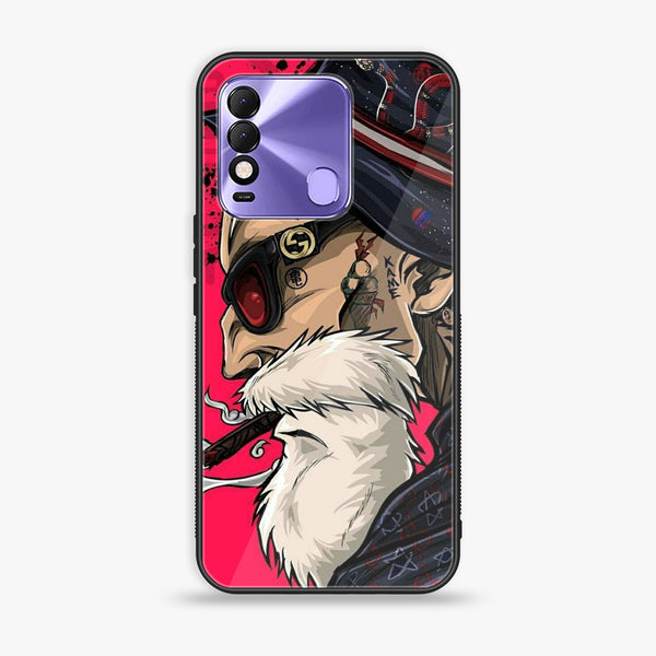 Tecno Spark 8 - Master Roshi - Premium Printed Glass soft Bumper Shock Proof Case