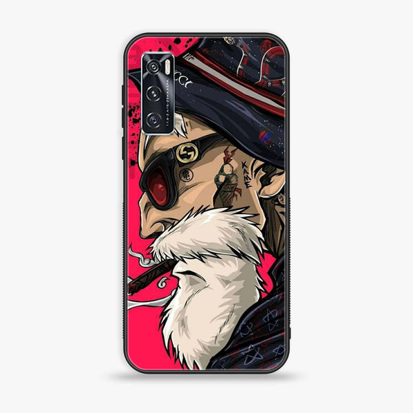 Vivo V20 SE - Master Roshi - Premium Printed Glass soft Bumper Shock Proof Case CS-11497 CS-13132 CS-33087