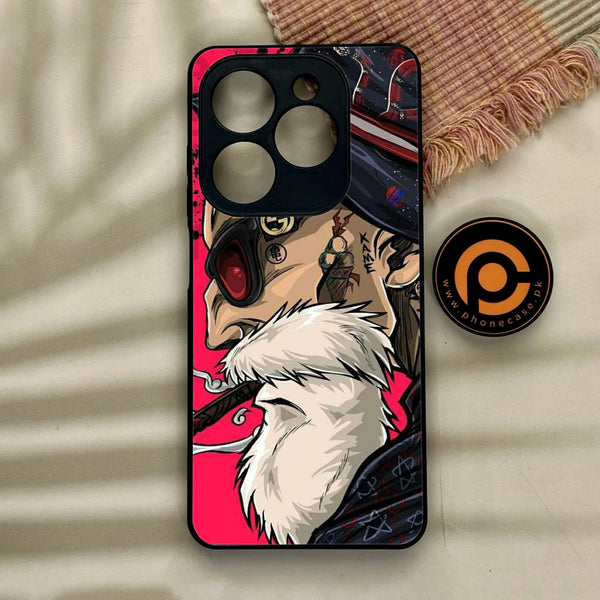 Tecno Spark GO 2024/ Smart 8/ Spark 20/ 20c/ Pop 8/ Hot 40i - Master Roshi - Premium Metal Printed soft Bumper Shock Proof Case CS-12412 CS-27705 CS-30445