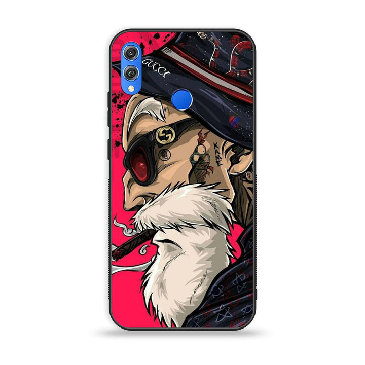 Huawei Honor 8X - Master Roshi - Premium Printed Glass soft Bumper Shock Proof Case