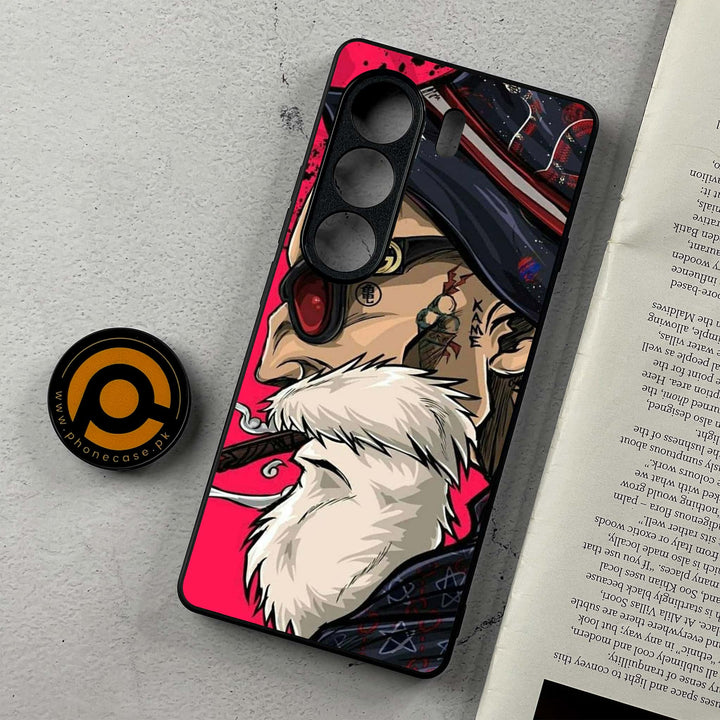 Tecno Camon 40 Pro - Master Roshi - Premium Metal Printed Soft Bumper Shockproof Case
