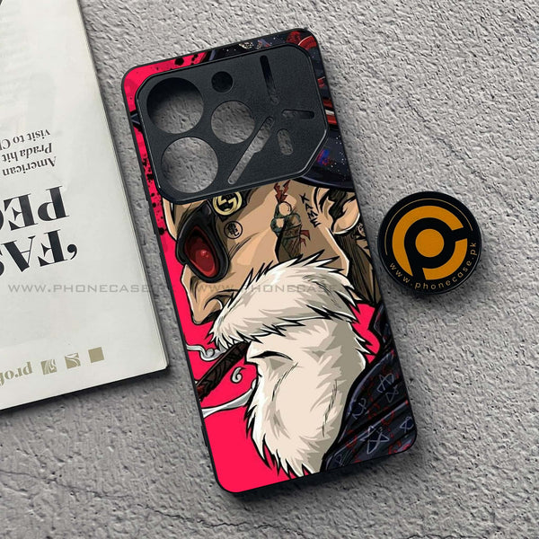 Tecno Pova 6 Pro - Master Roshi - Premium Printed Glass soft Bumper Shock Proof Case