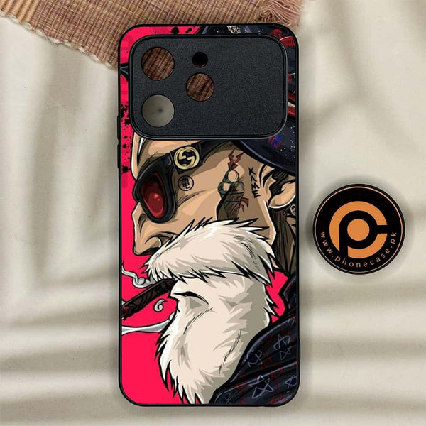 Tecno Spark 40 - Master Roshi - Premium Metal Printed soft Bumper shock Proof Case