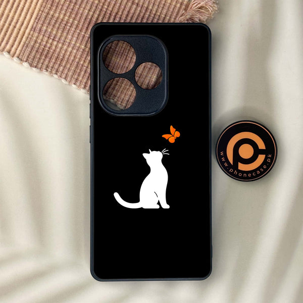 Realme GT 6 - Minimalistic Design Series - Premium Metal Printed soft Bumper shock Proof Case