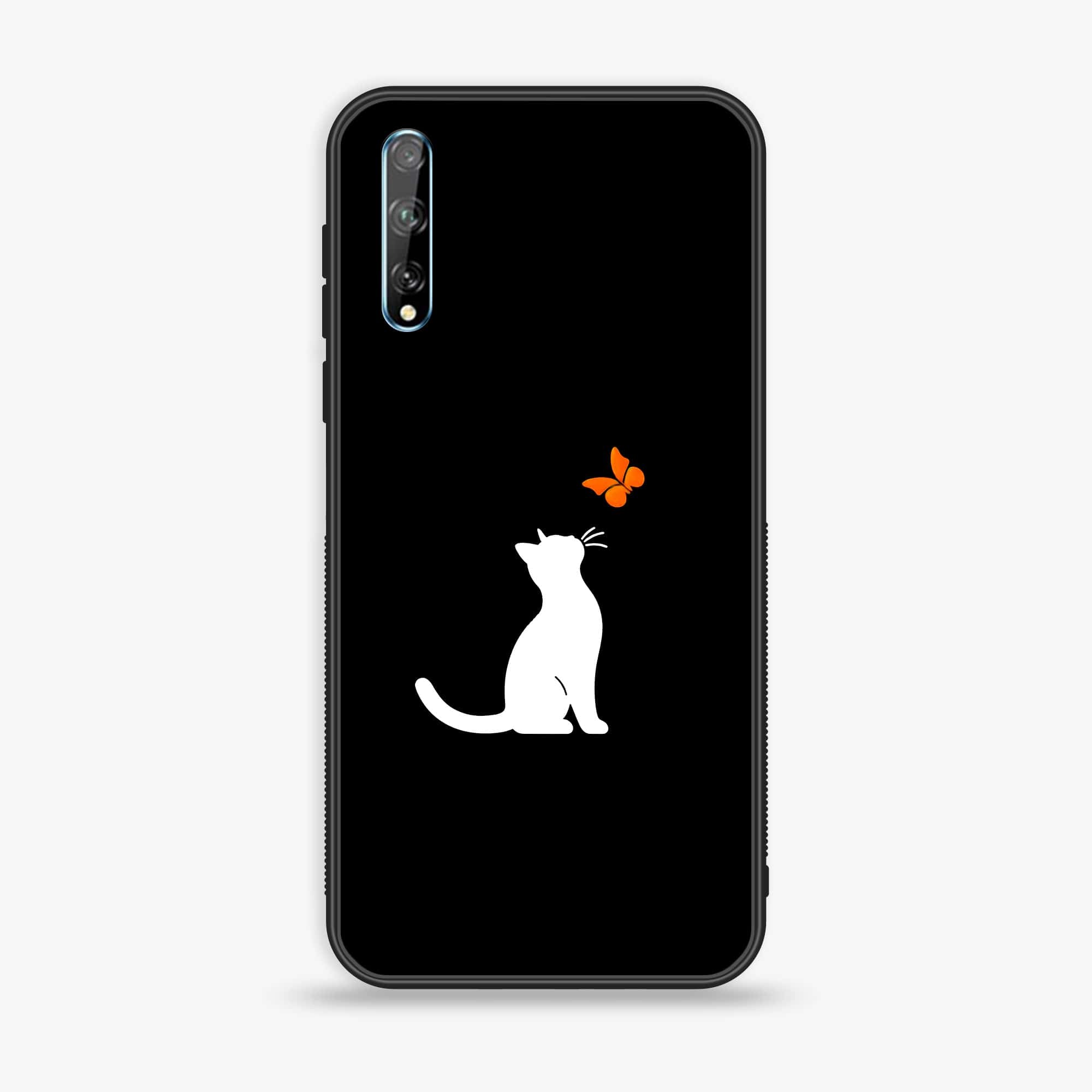 Huawei Y8p -  Minimalistic Design Series - Premium Printed Glass soft Bumper shock Proof Case