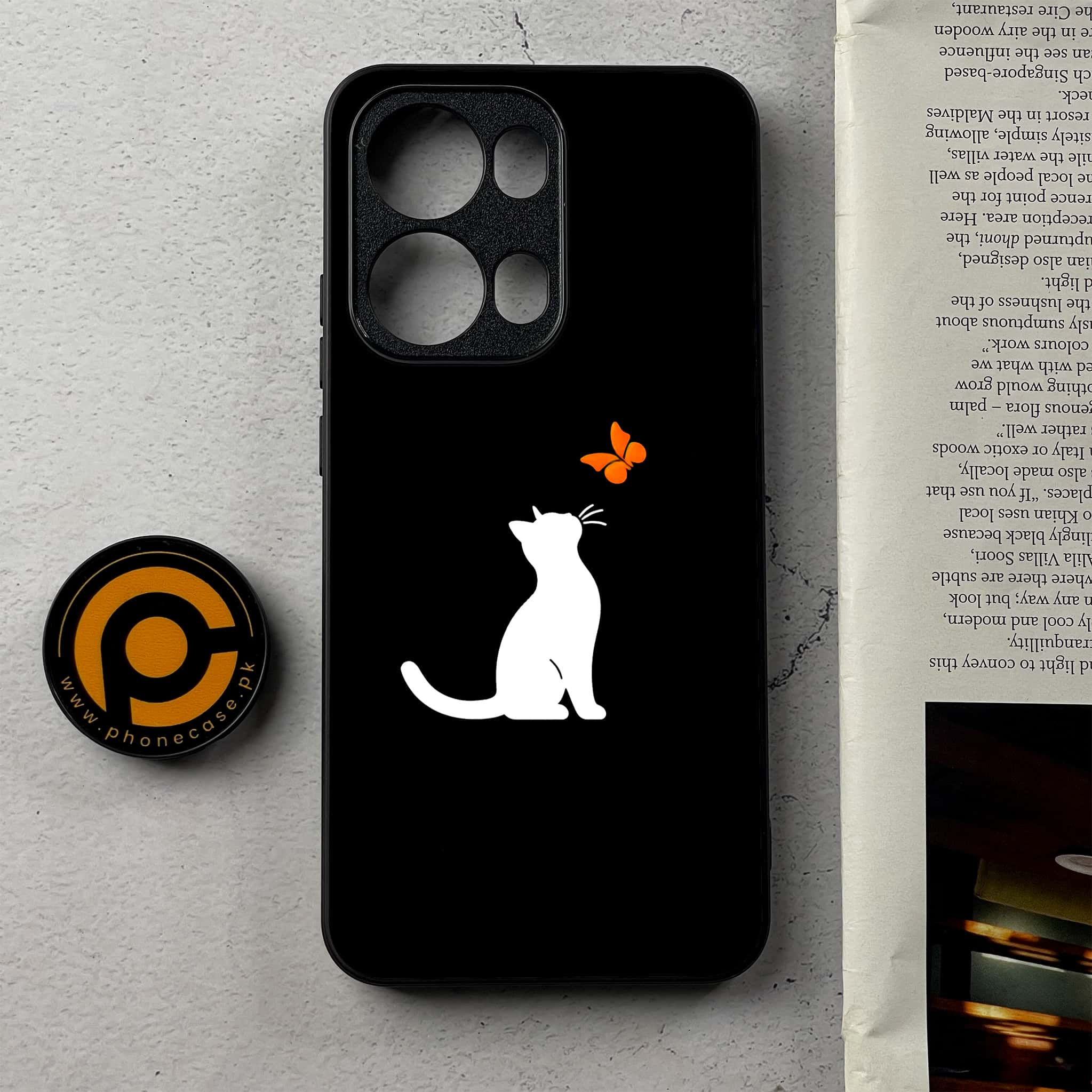 Oppo Reno 13 Pro - Minimalistic Design Series - Premium Metal Printed Soft Bumper Shockproof Case