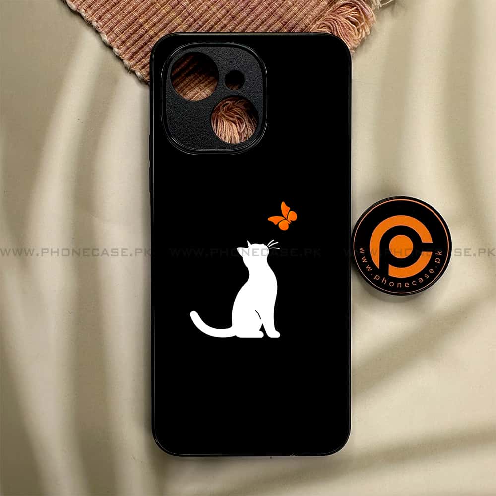 Tecno Spark 40C - Minimalistic Design Series - Premium Metal Printed soft Bumper shock Proof Case