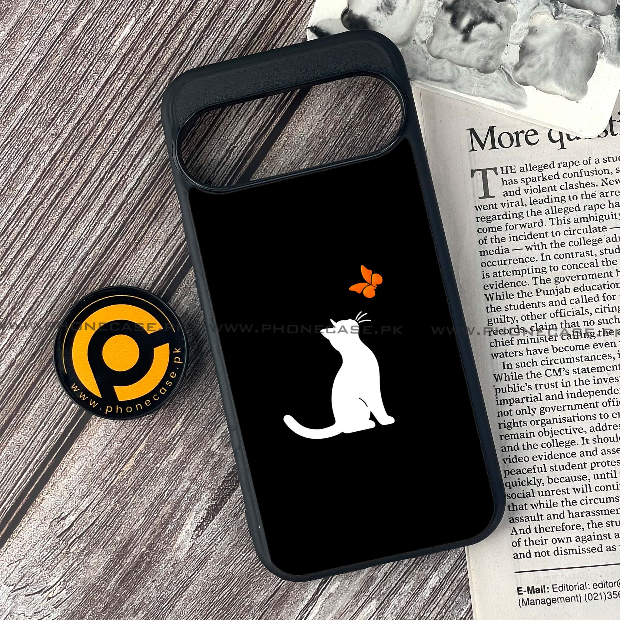 Google Pixel 9 Pro - Minimalistic Design Series - Premium Metal Printed soft Bumper Shock Proof Case
