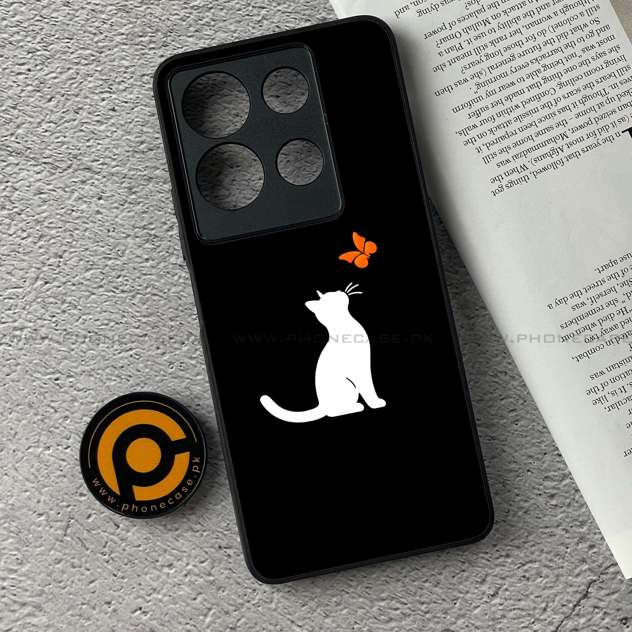 Infinix Note 30 - Minimalistic Design Series - Premium Printed Glass soft Bumper shock Proof Case