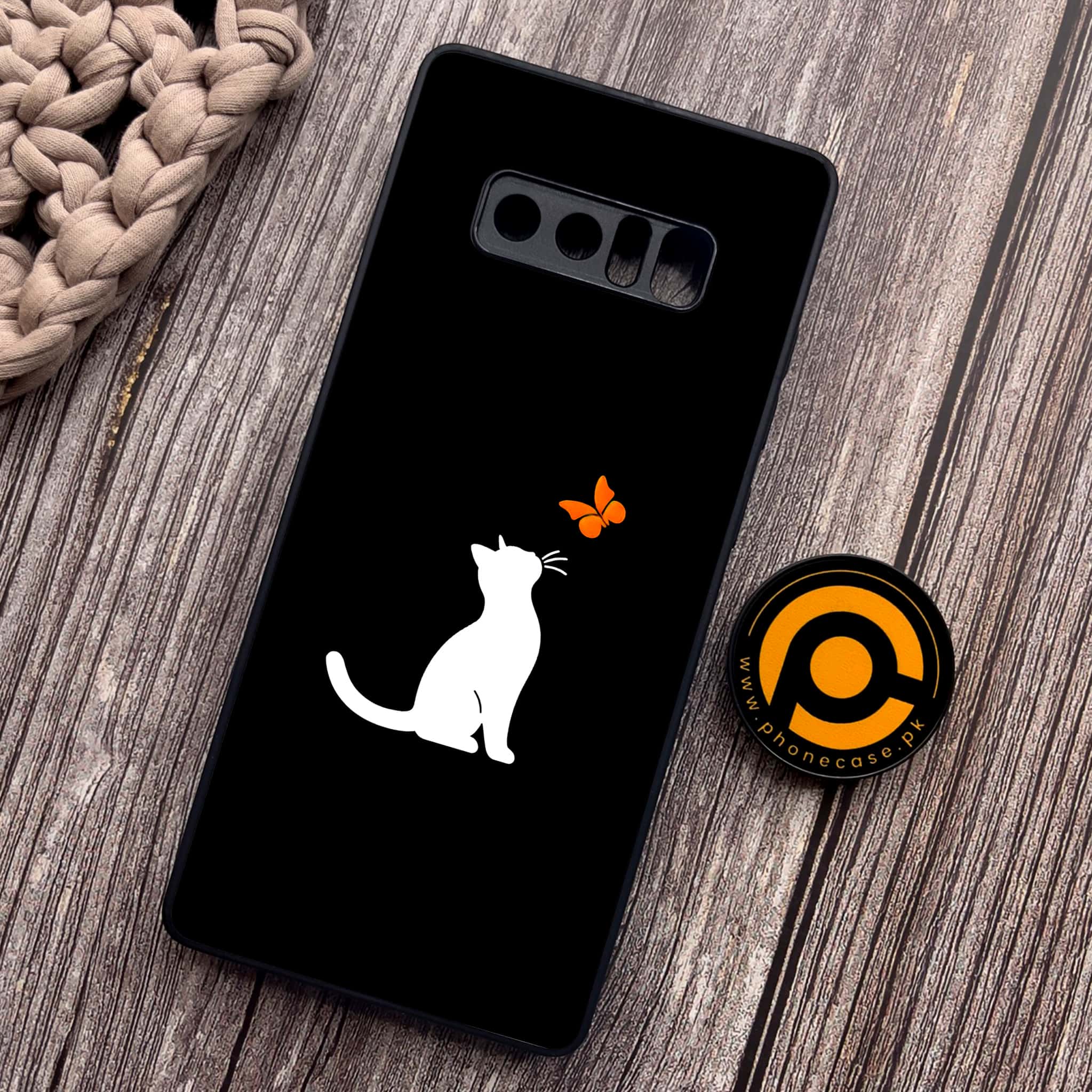 Samsung Galaxy Note 8 - Minimalistic Design Series - Premium Metal Printed soft Bumper shock Proof Case