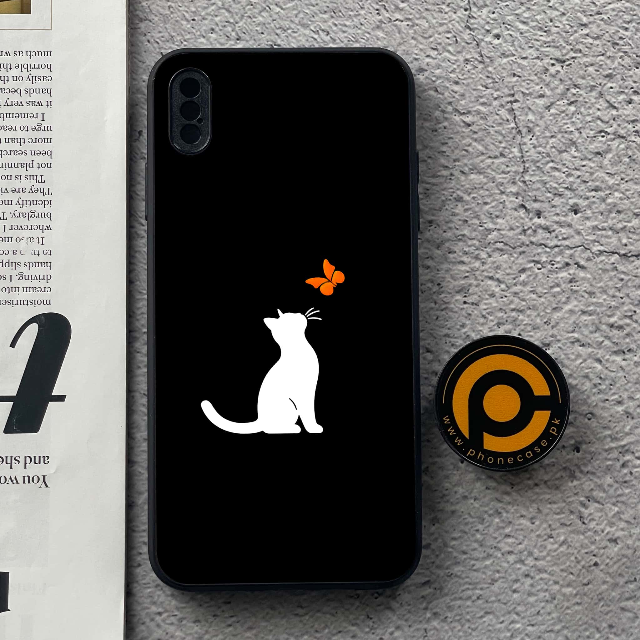 iPhone Xs Max - Minimalistic Design Series - Premium Metal  Printed soft Bumper shock Proof Case