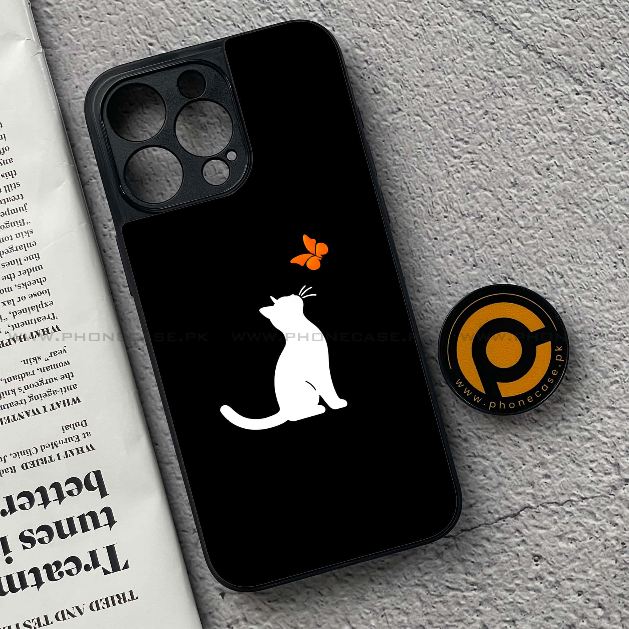 iPhone 15 Pro - Minimalistic Design Series - Premium Metal Printed soft Bumper shock Proof Case