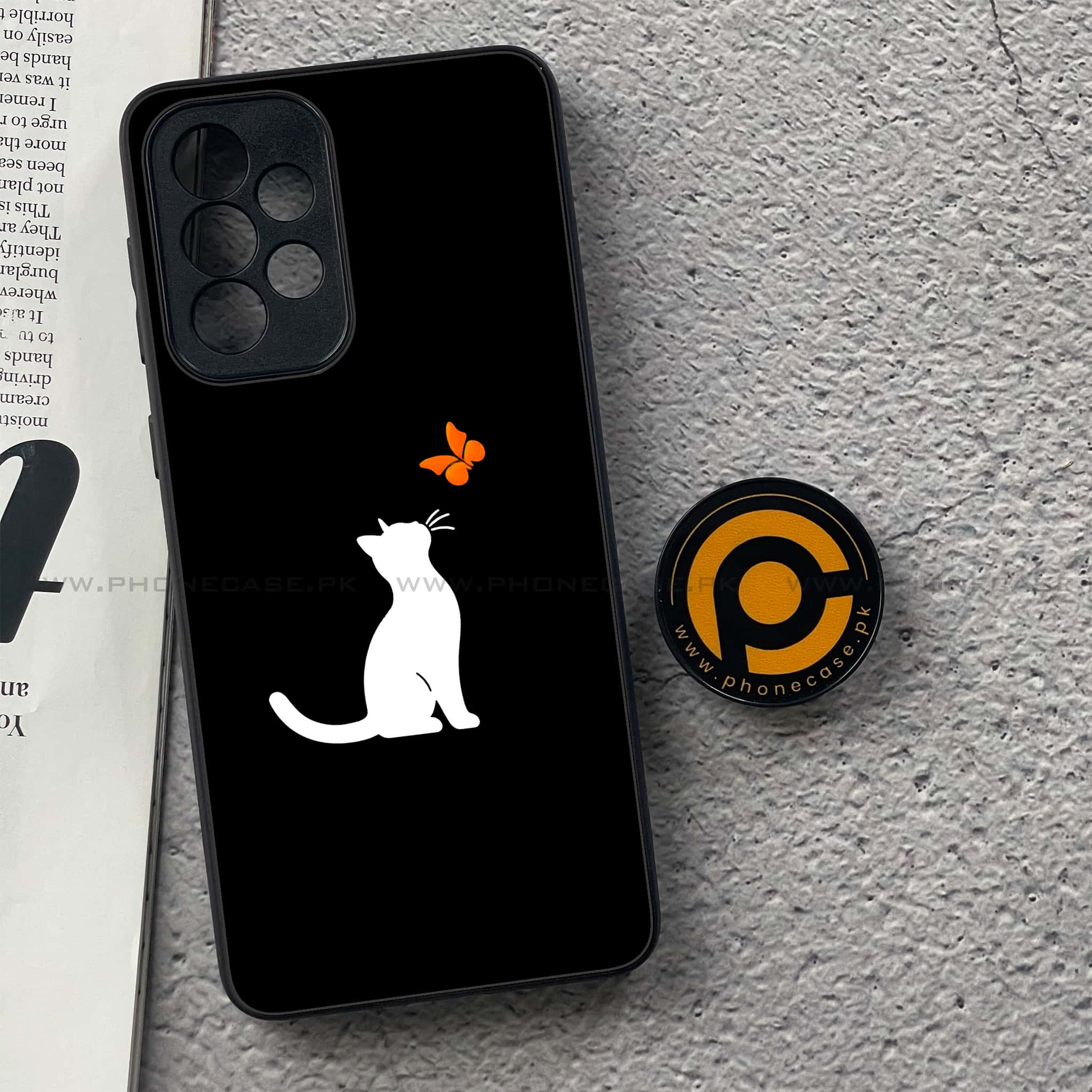 Samsung Galaxy A33- Minimalistic Design Series - Premium Printed Glass soft Bumper shock Proof Case