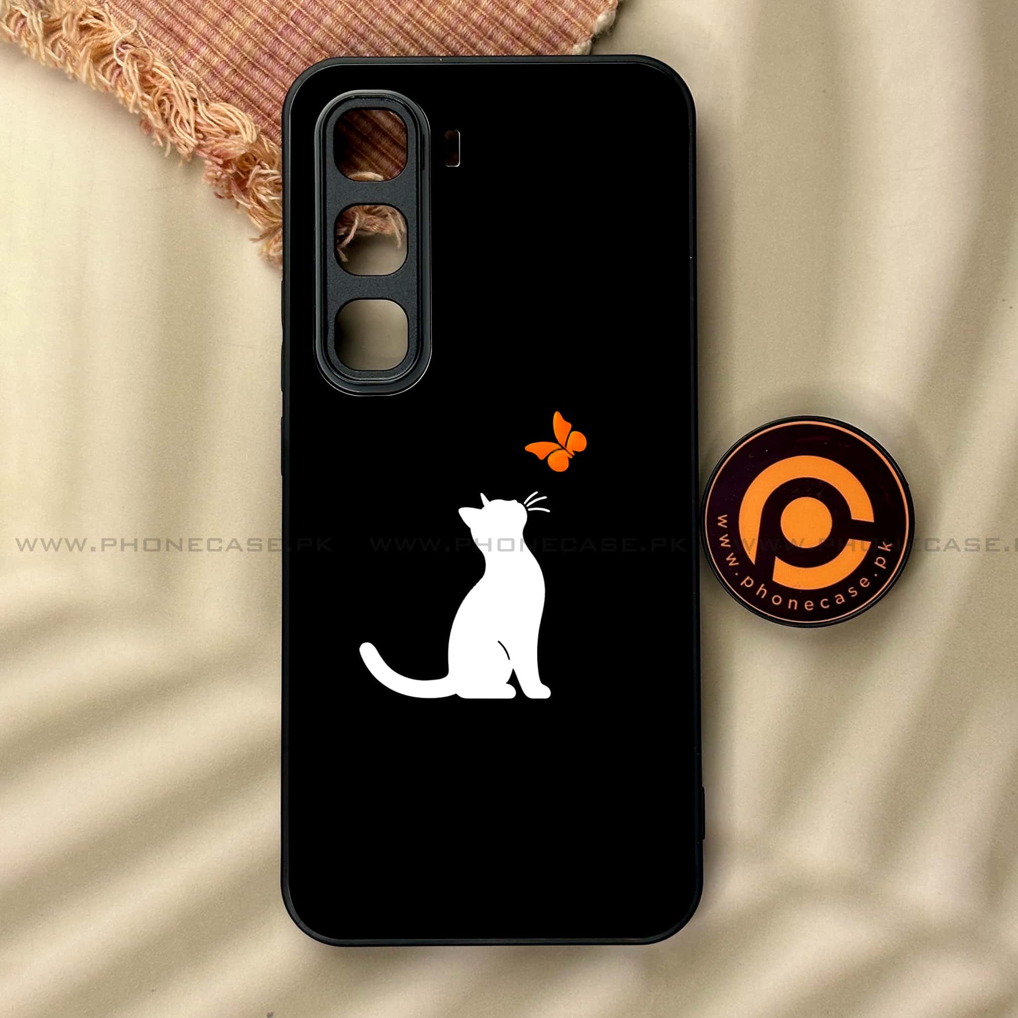 Infinix Hot 60 Pro - Minimalistic Design Series - Premium Metal Printed soft Bumper shock Proof Case