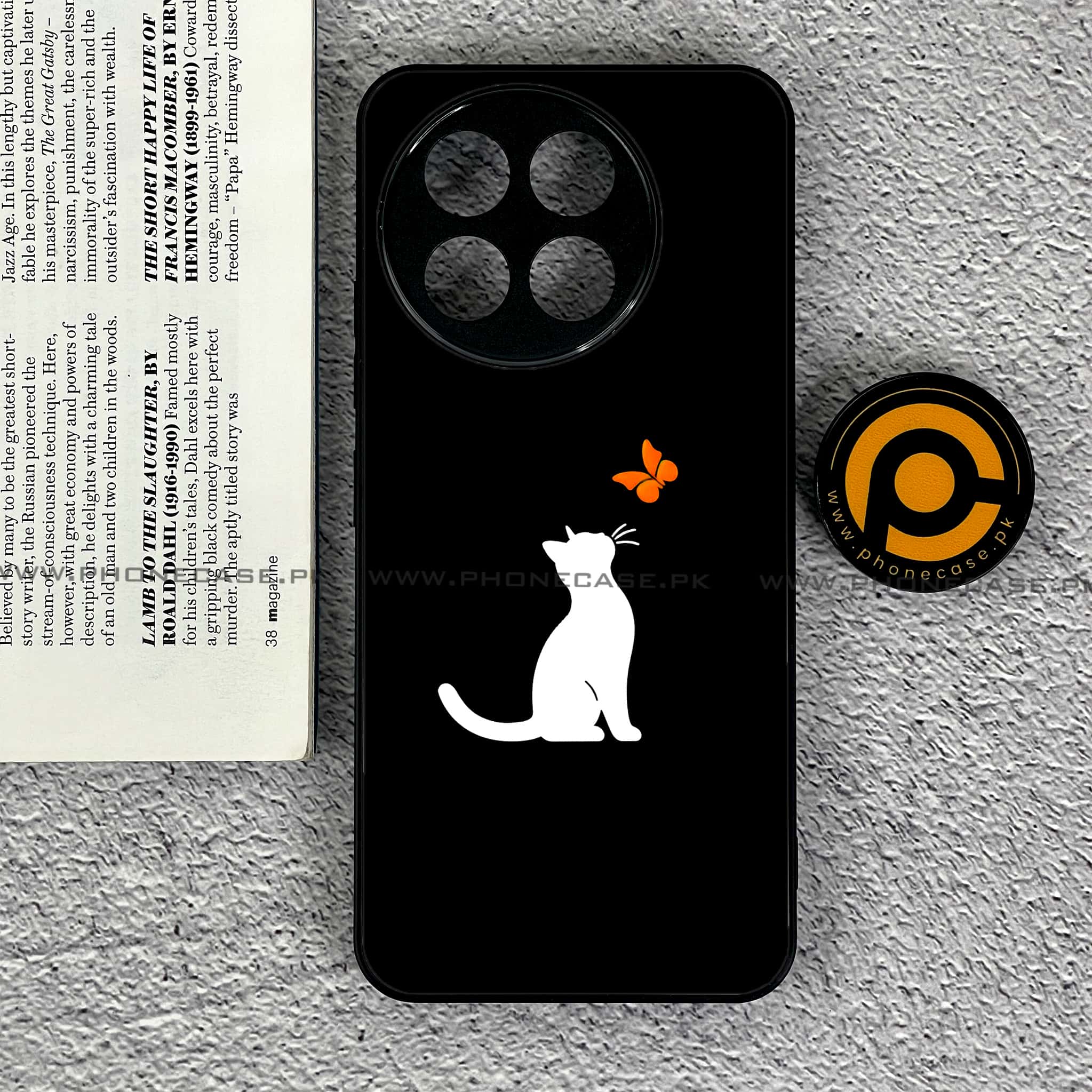 OnePlus 13R - Minimalistic Design Series - Premium Printed Glass soft Bumper shock Proof Case