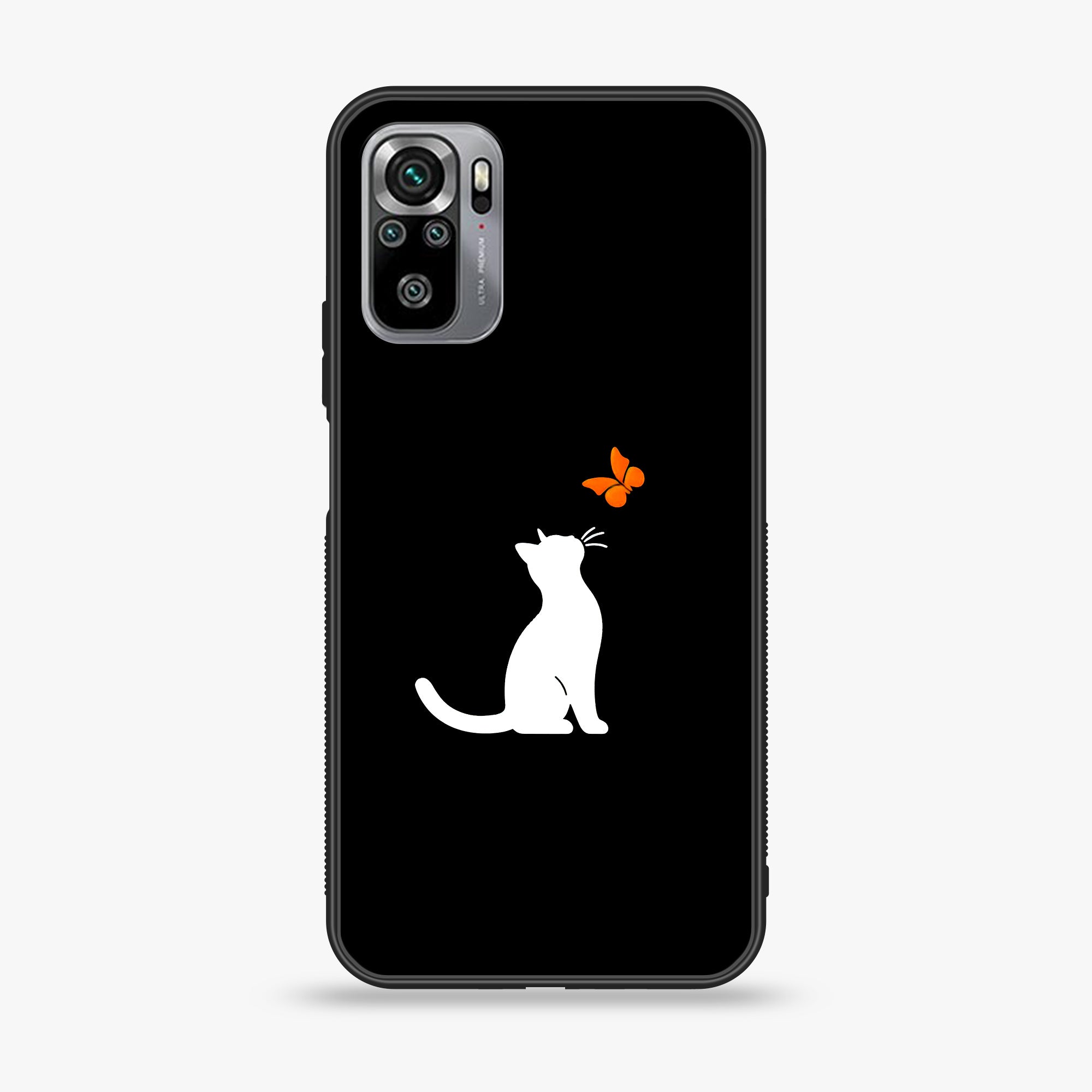 Xiaomi Redmi Note 10S- Minimalistic Design - Premium Printed Glass soft Bumper shock Proof Case