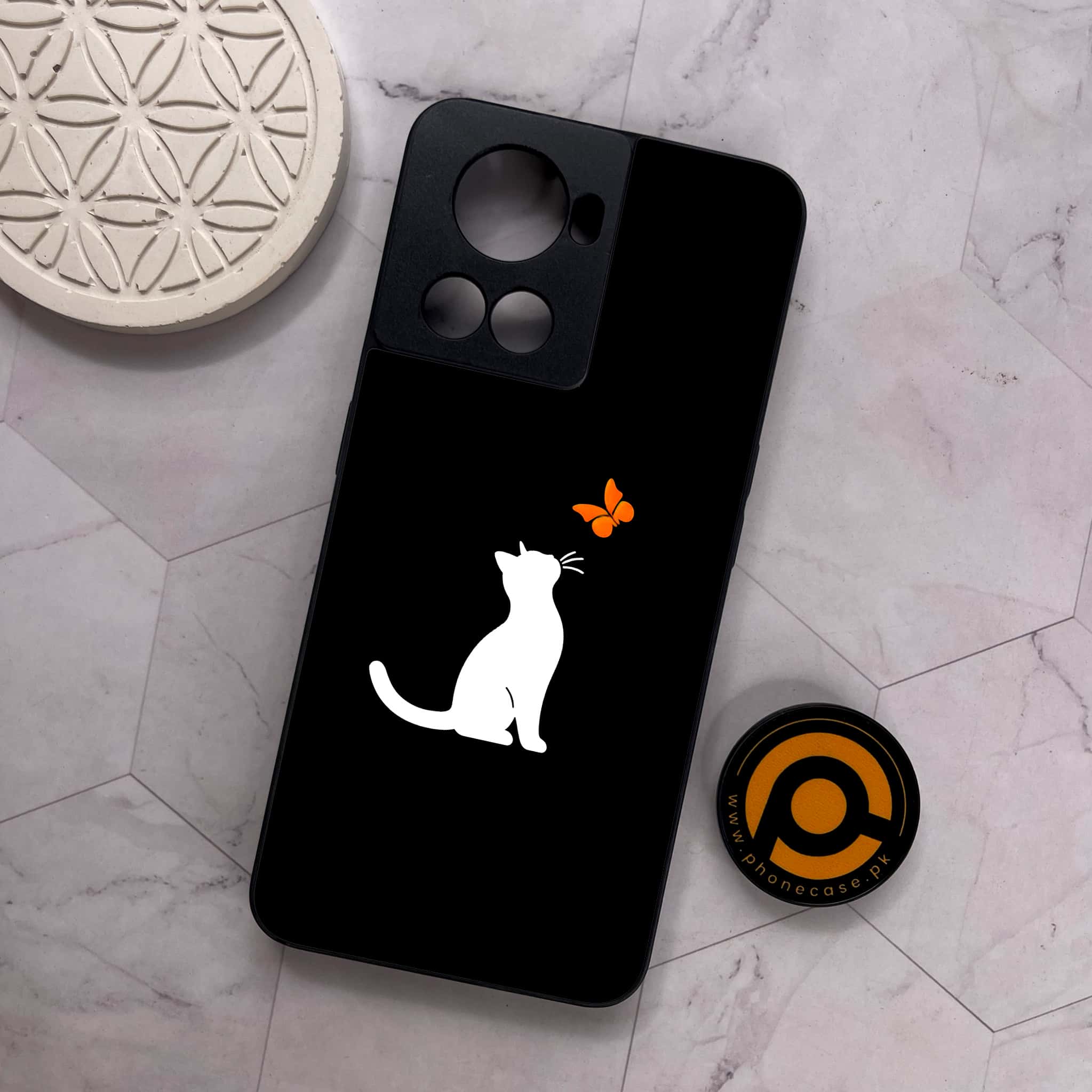 OnePlus 10R - Minimalistic Design - Premium Metal Printed soft Bumper shock Proof Case