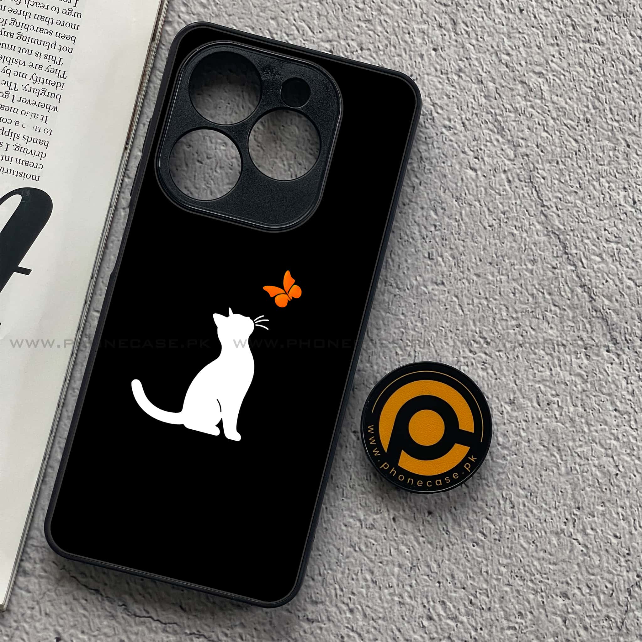 Infinix Smart 8 - Minimalistic Design Series - Premium Metal Printed soft Bumper shock Proof Case