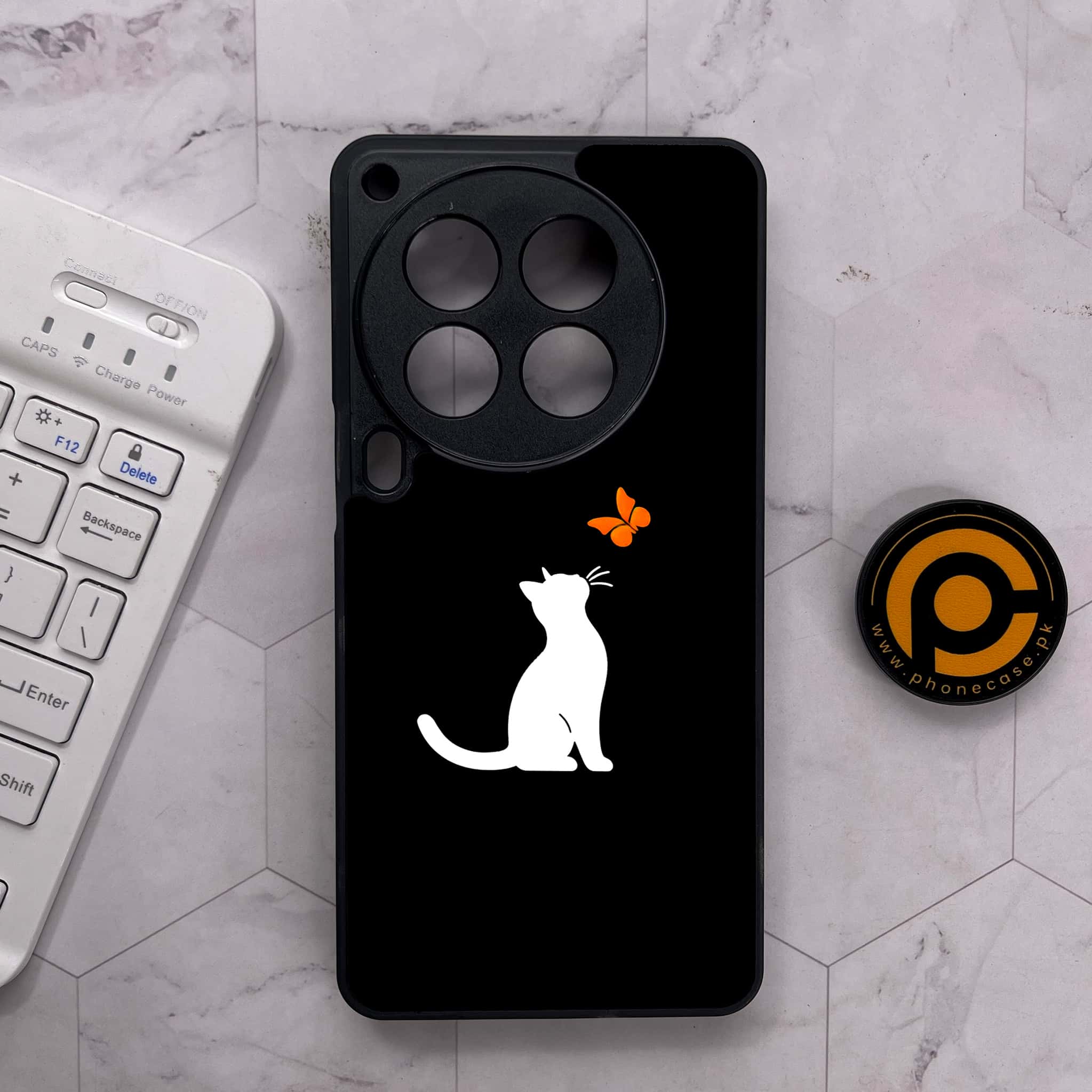 Tecno Camon 30 Premier - Minimalistic Design Series - Premium Metal Printed soft Bumper shock Proof Case