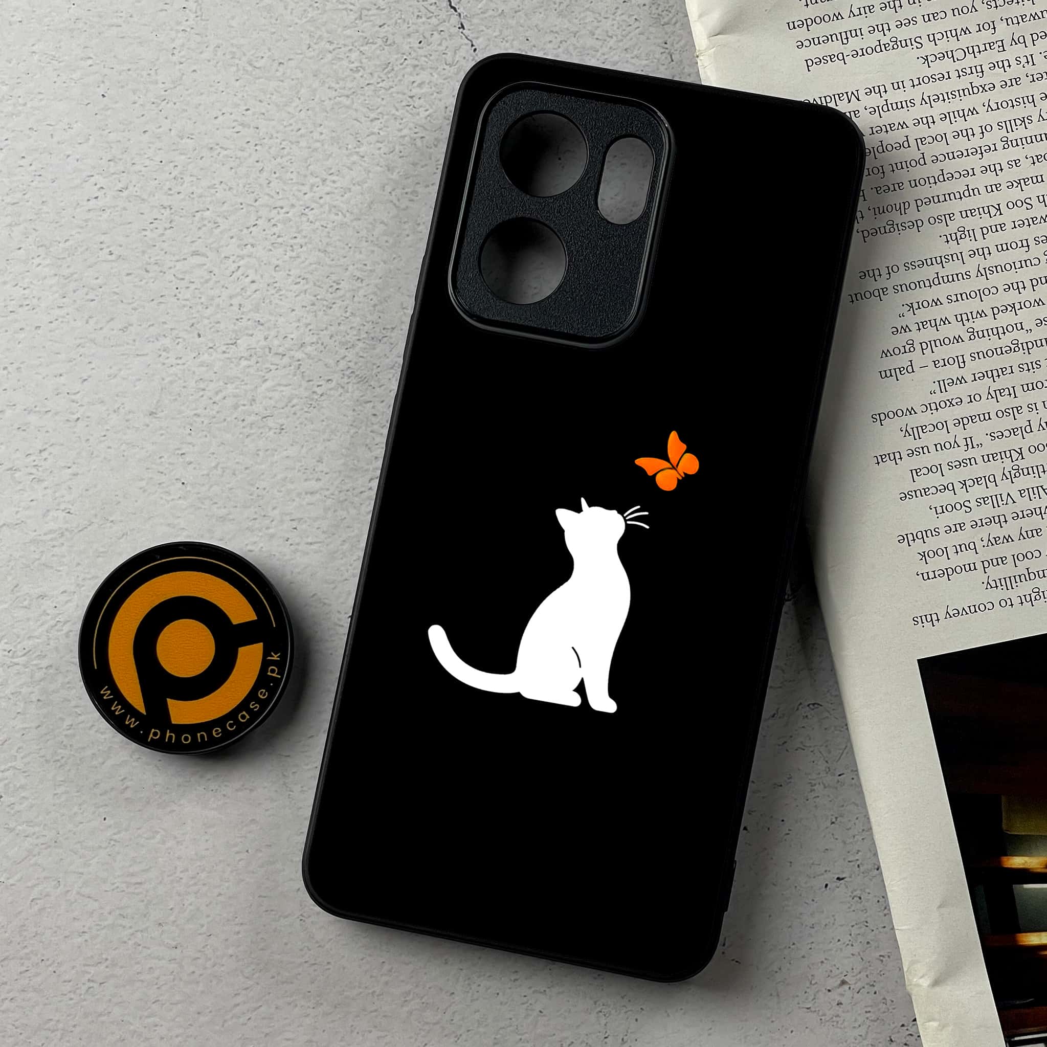 Oppo Reno 14F - Minimalistic Design Series - Premium Metal Printed Soft Bumper Shockproof Case