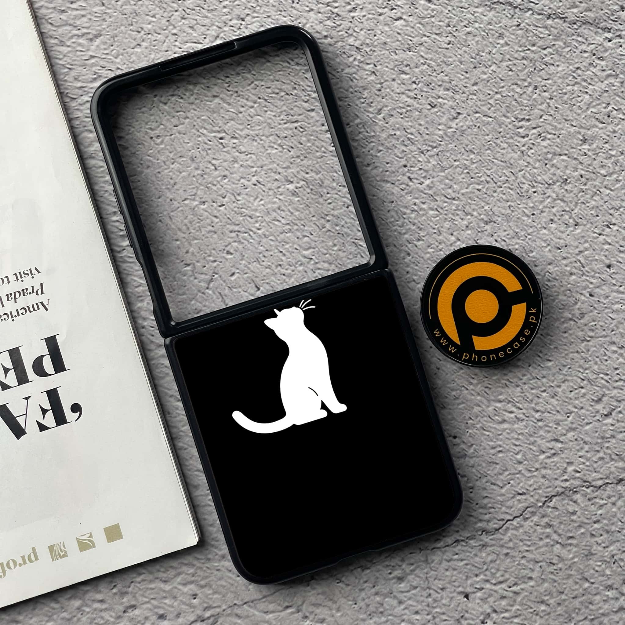 Xiaomi Mix Flip - Minimalistic Design Series - Premium Metal  Printed soft Bumper shock Proof Case