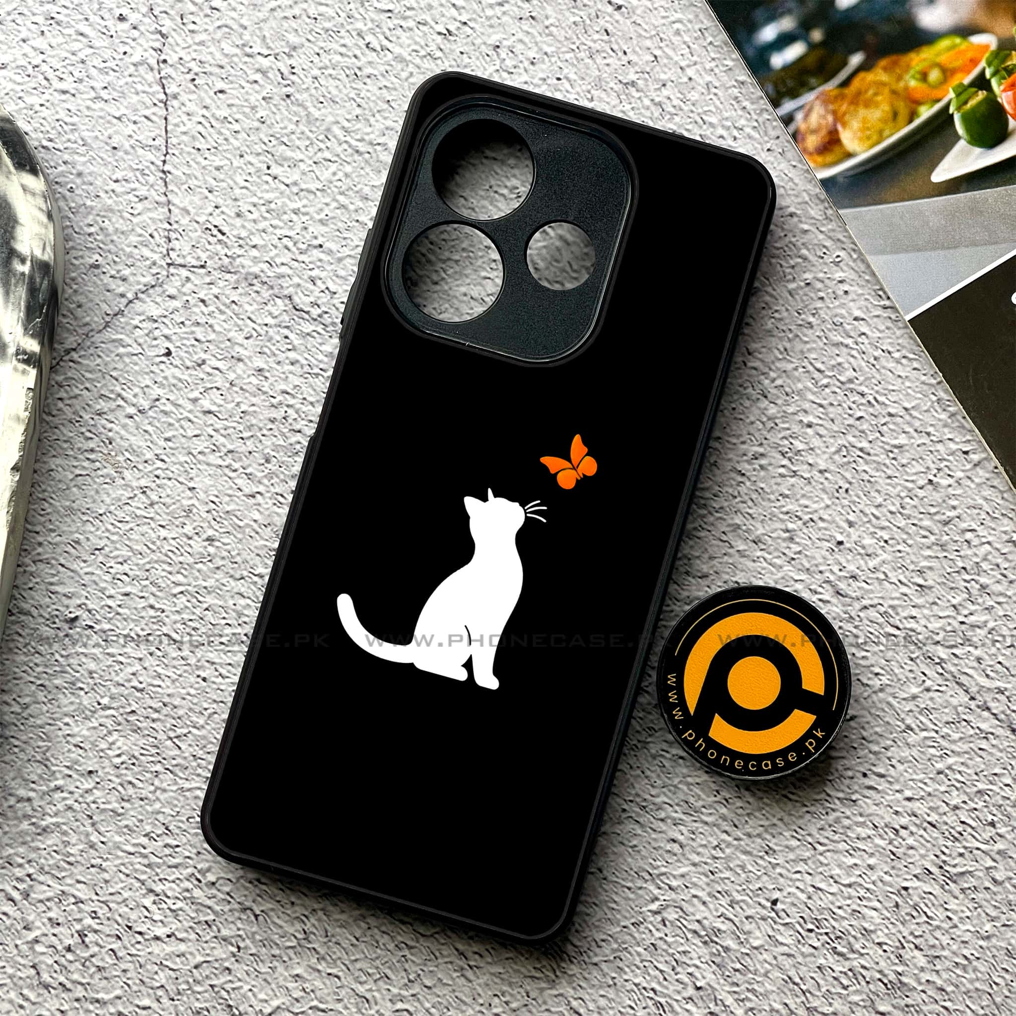Oppo A5 Pro - Minimalistic Design - Premium Metal Printed soft Bumper shock Proof Case