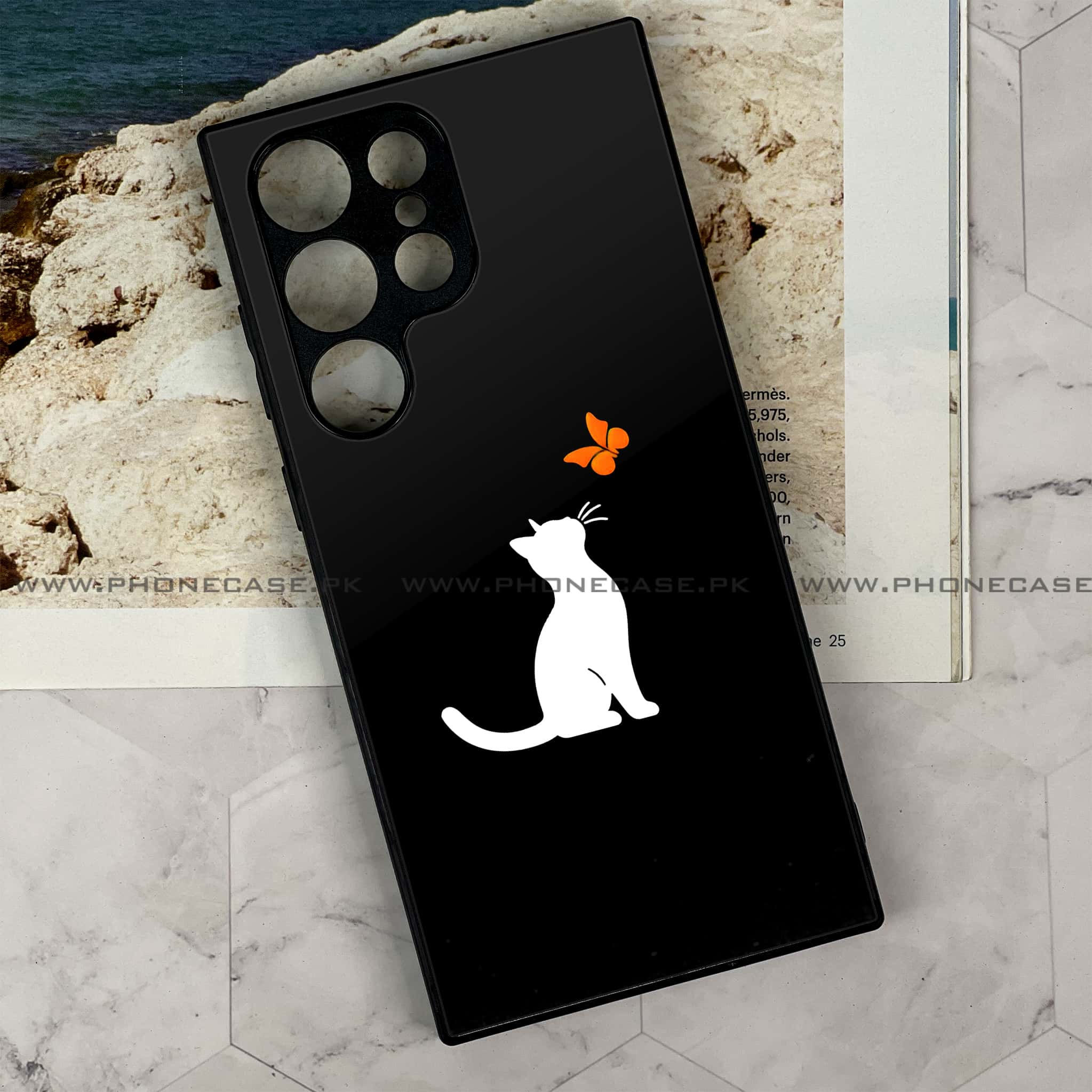 Samsung Galaxy S22 Ultra - Minimalistic Design Series - Premium Metal Printed soft Bumper shock Proof Case