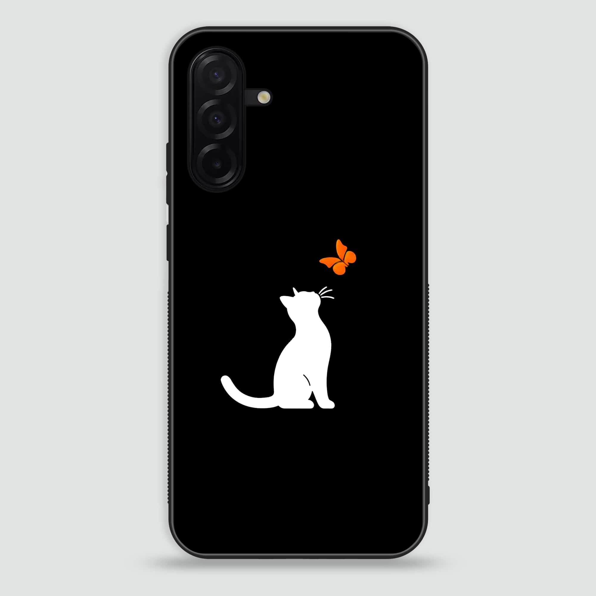 Samsung Galaxy A56 5G - Minimalistic Design Series - Premium Printed Glass soft Bumper shock Proof Case