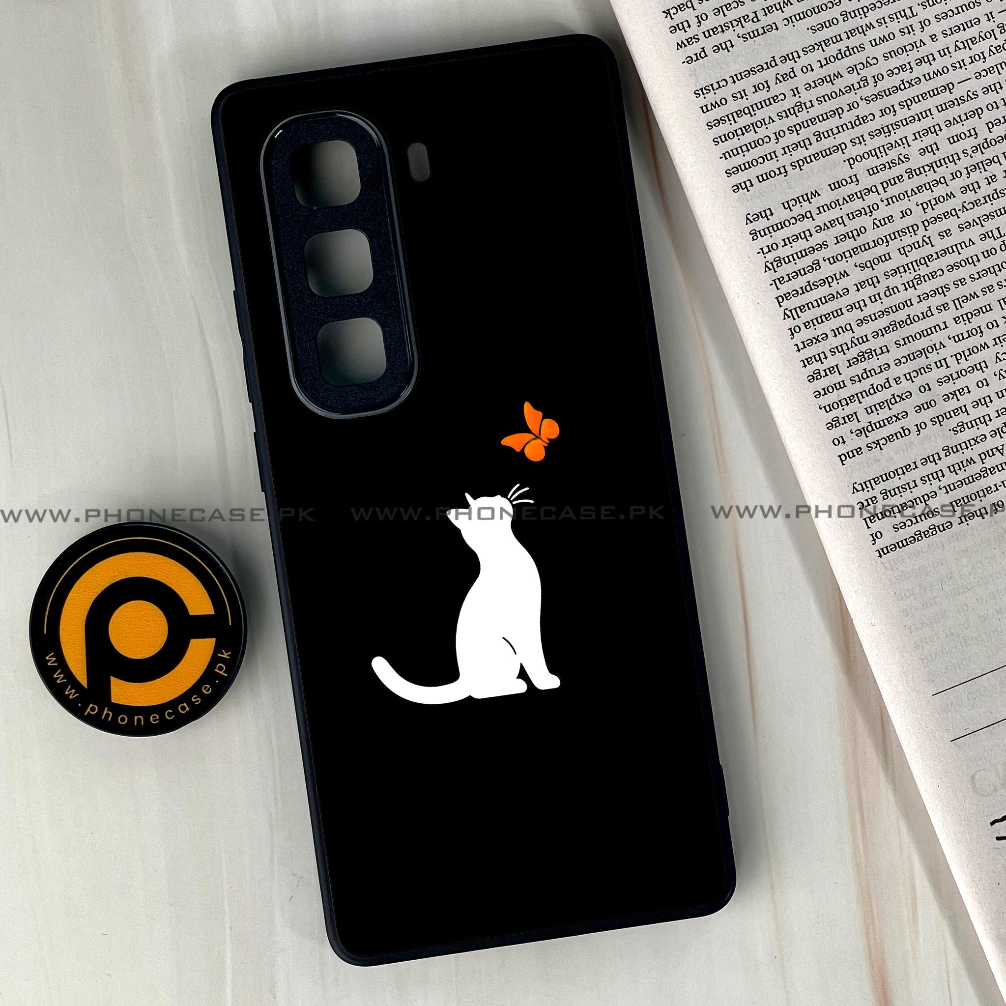 Infinix Hot 60  - Minimalistic Design Series - Premium Metal Printed soft Bumper shock Proof Case