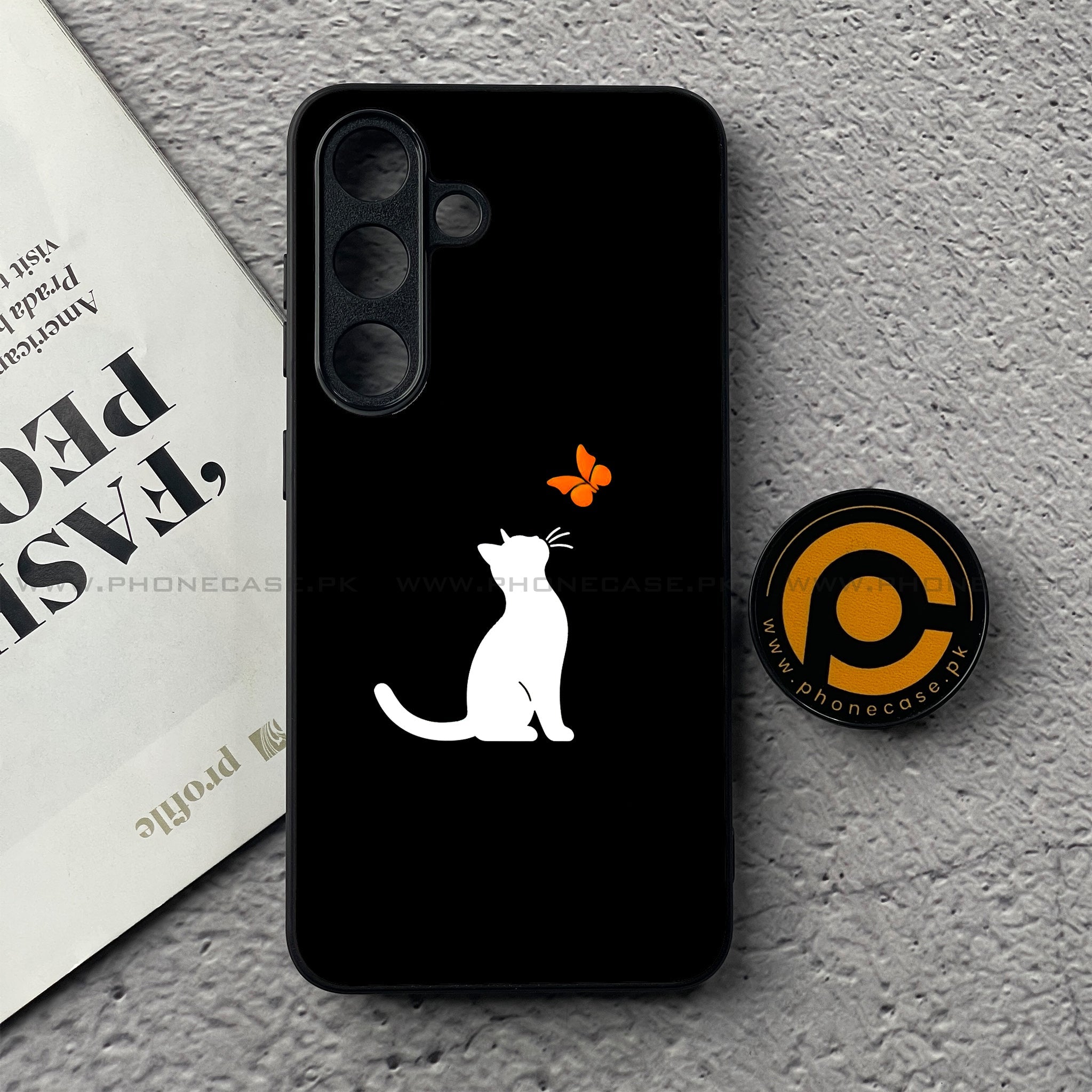 Samsung Galaxy S25 FE - Minimalistic Design Series - Premium Metal Printed soft Bumper shock Proof Case